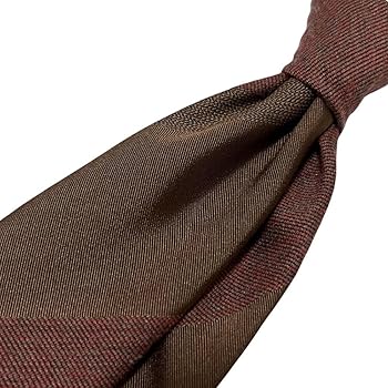 新品 ATTO VANNUCCI ネクタイ セッテピエゲ レジメンタル ブラウン 新品 ATTO VANNUCCI ネクタイ セッテピエゲ レジメンタル ブラウン